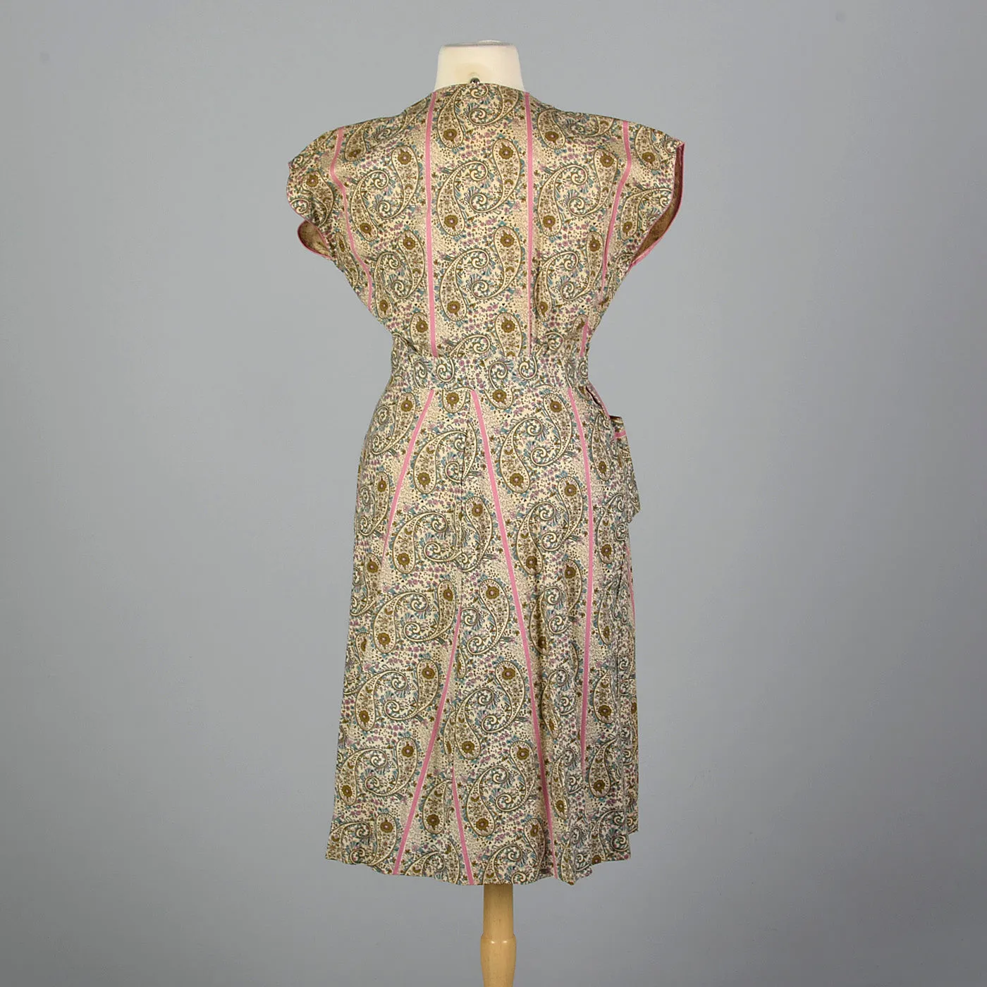 1950s Cotton Wrap Dress