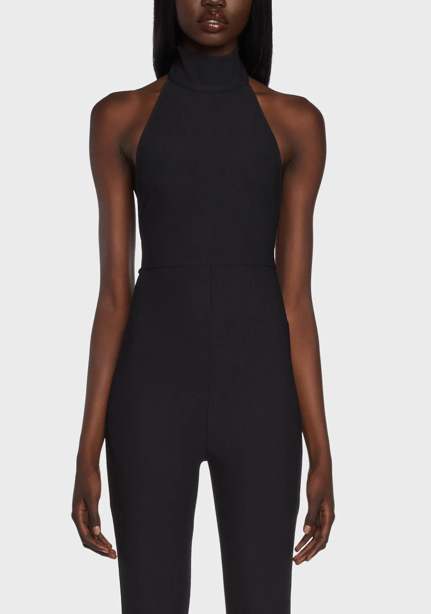 Aero Ribbed Open Back Jumpsuit