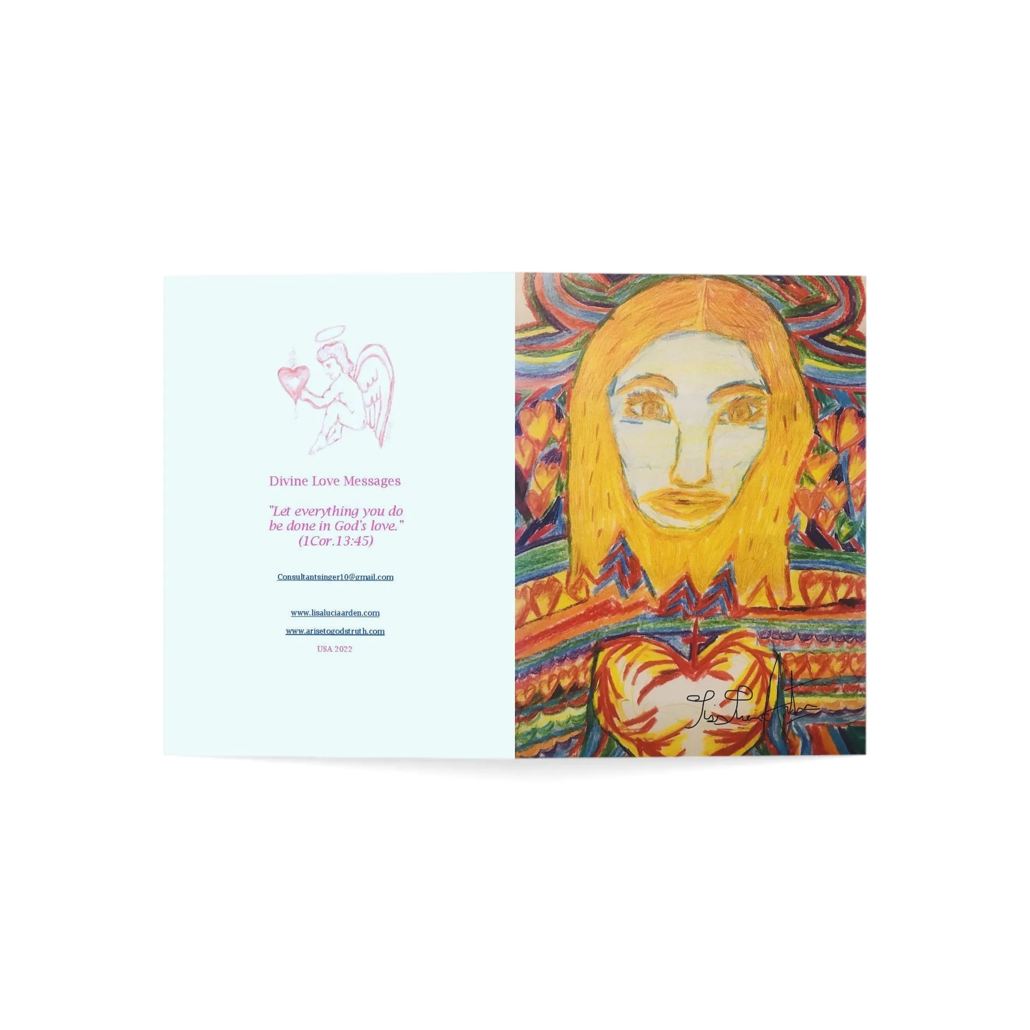 ARCHANGEL MICHAEL CARD (Greeting Cards (1, 10, 30, and 50pcs))