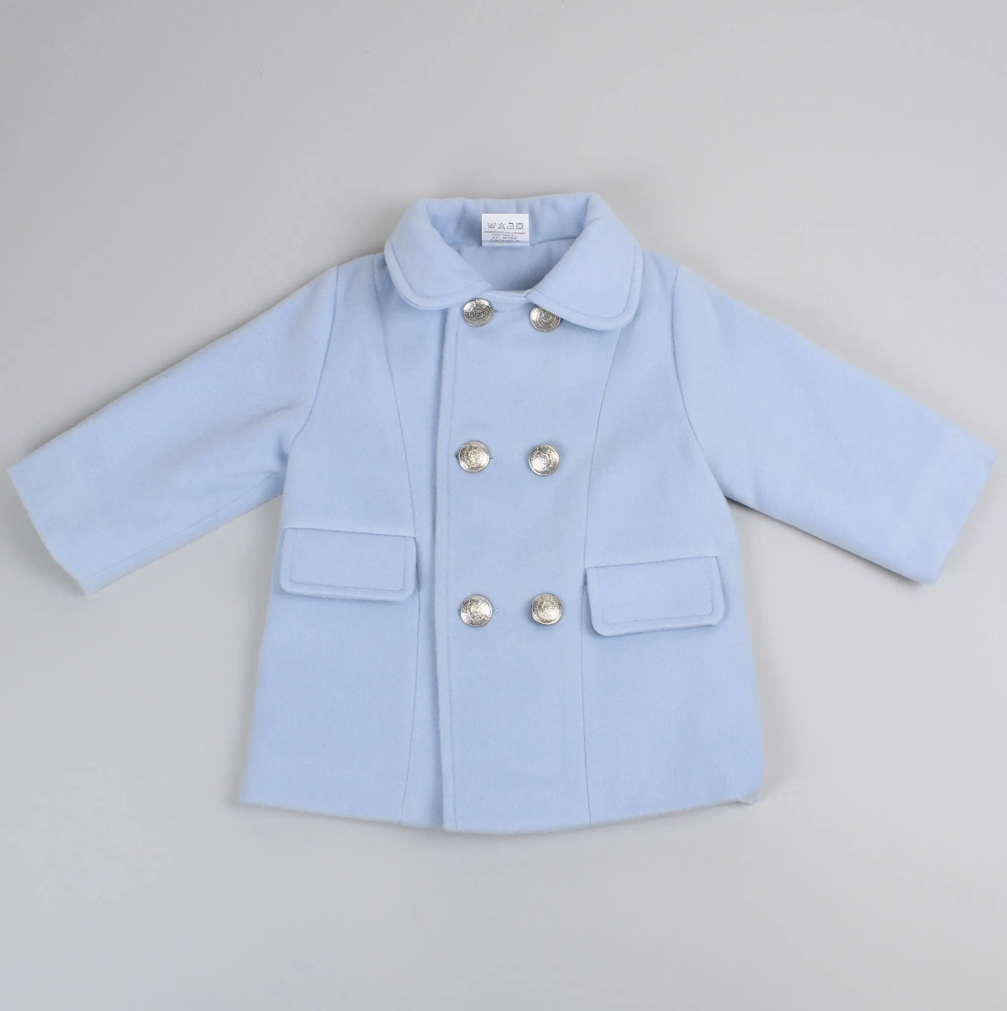 Baby Boys Blue Winter Pea Coat