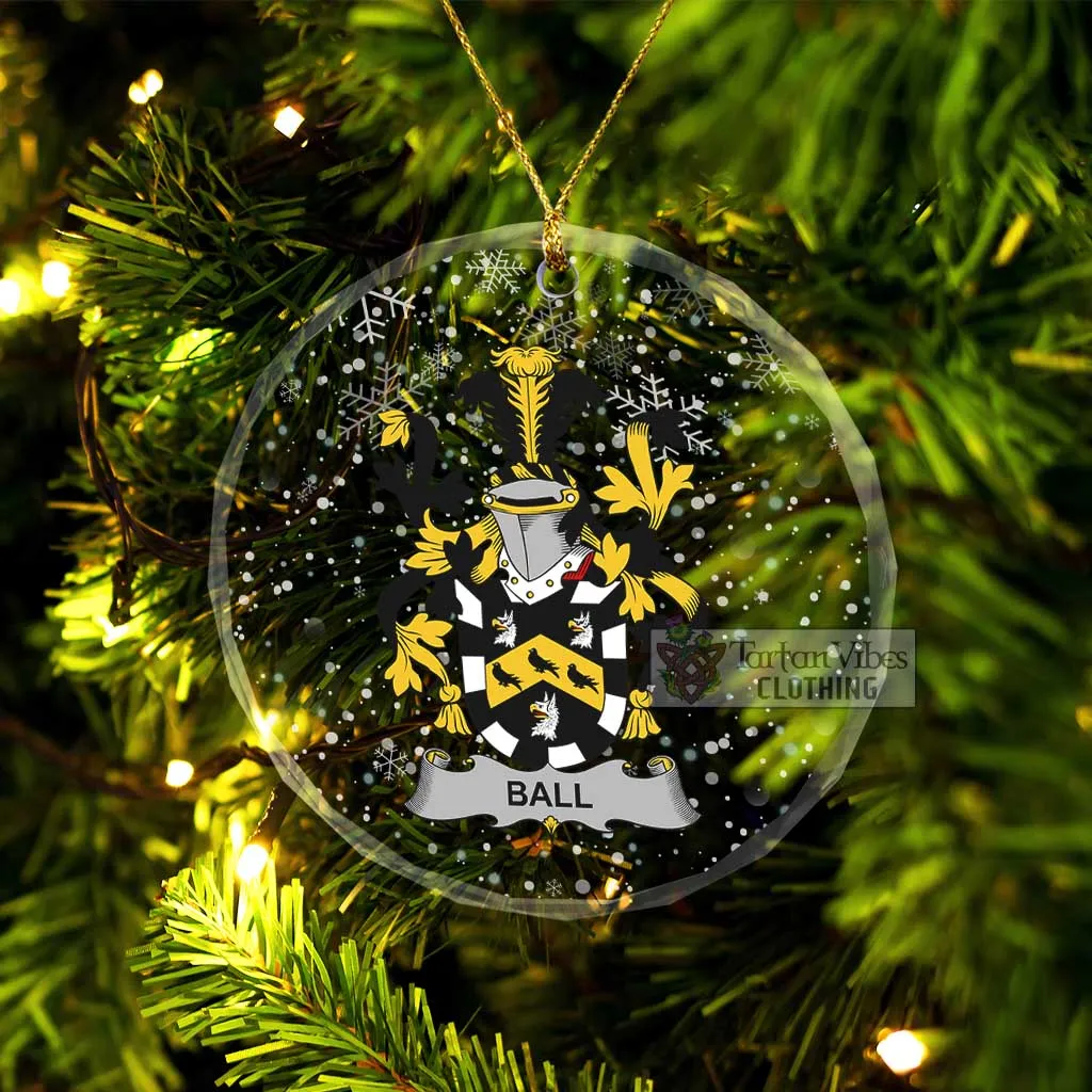 Ball Irish Clan Christmas Glass Ornament with Coat of Arms