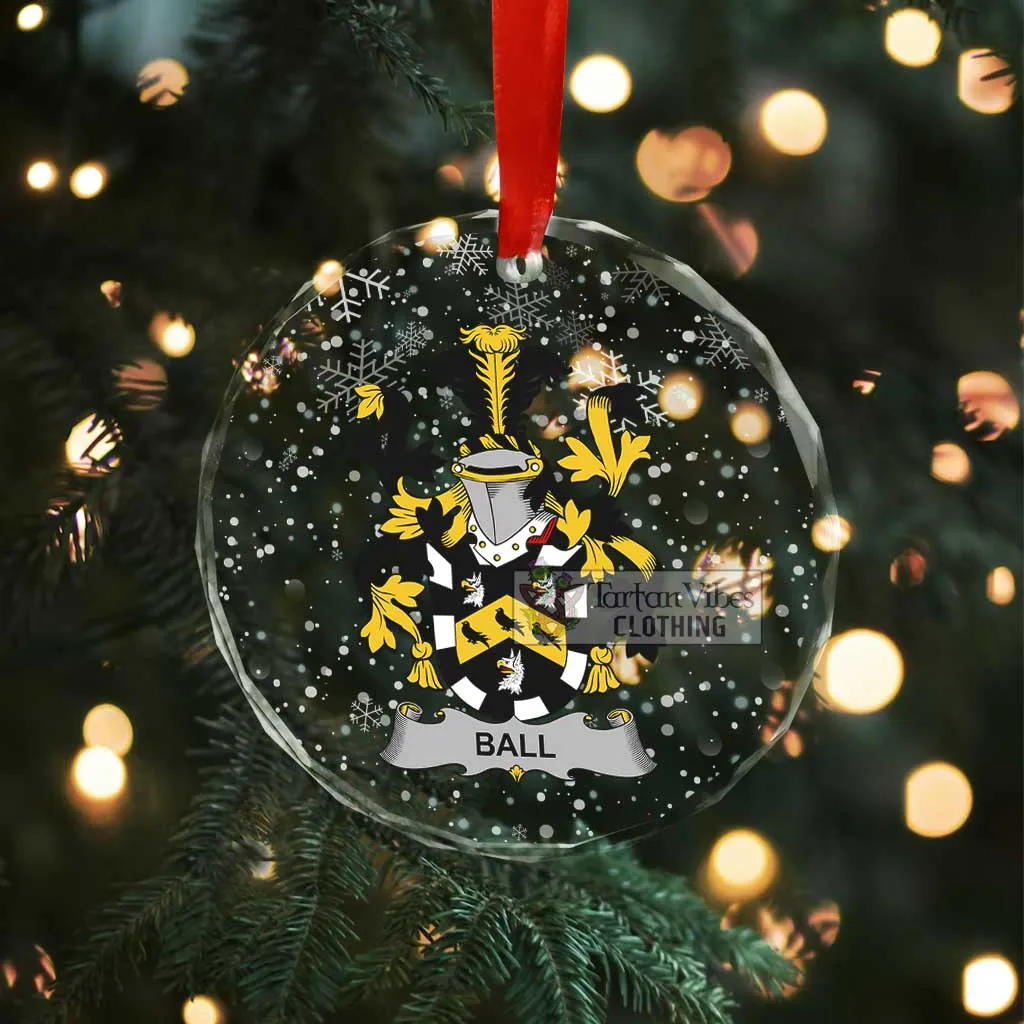 Ball Irish Clan Christmas Glass Ornament with Coat of Arms