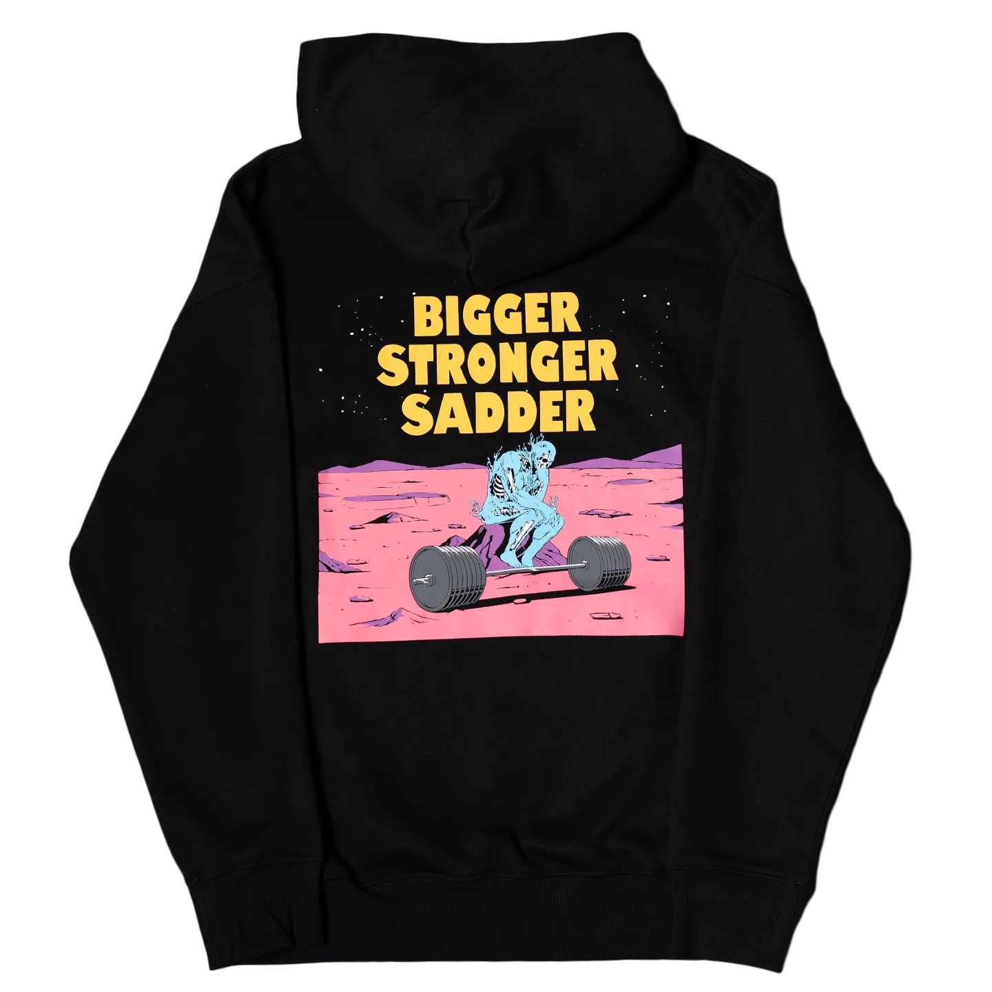 BIGGER. STRONGER. SADDER. (Limited Edition Black Hoodie)