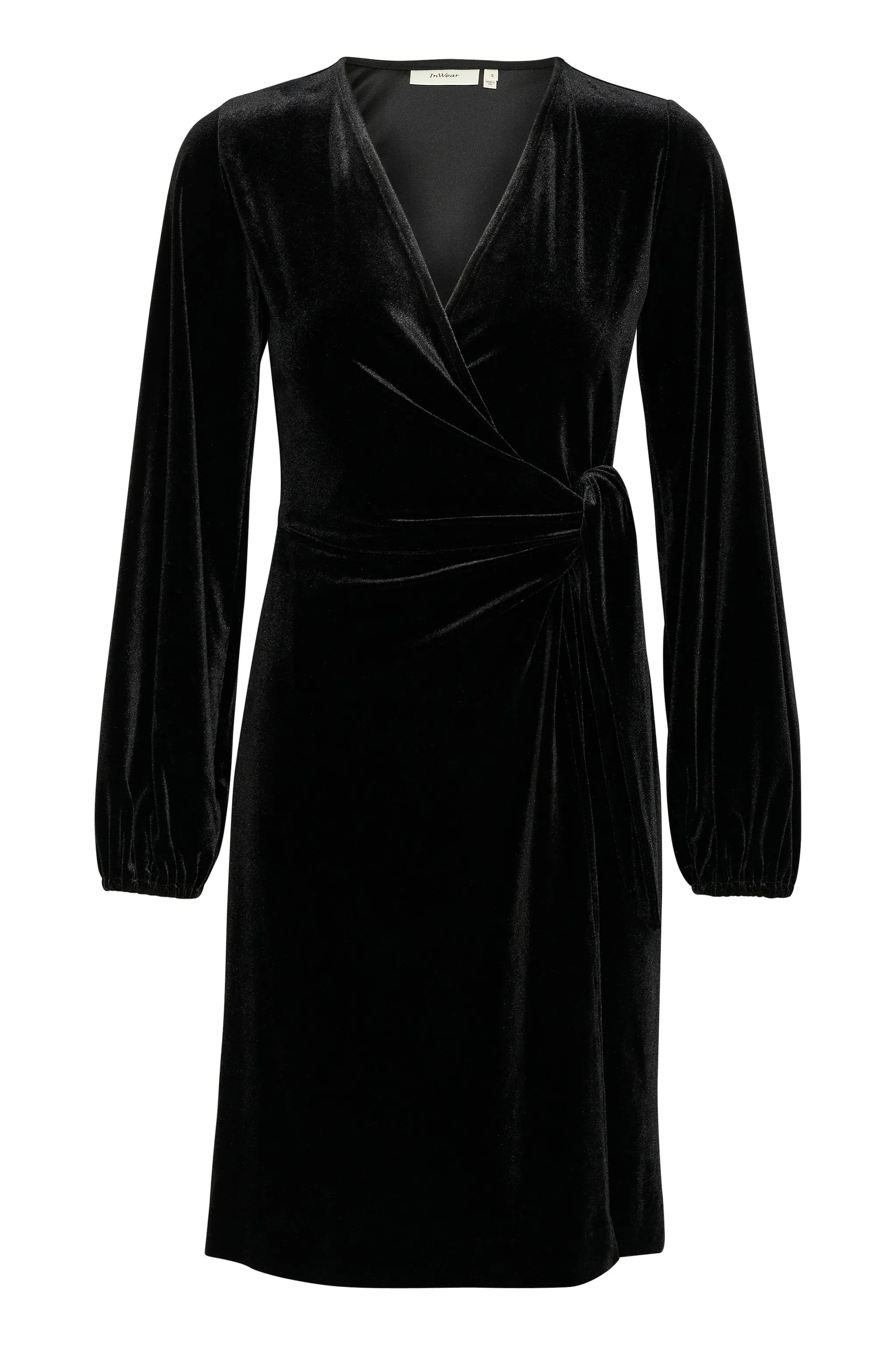 BrynnIW Goriel Wrap Dress - Black