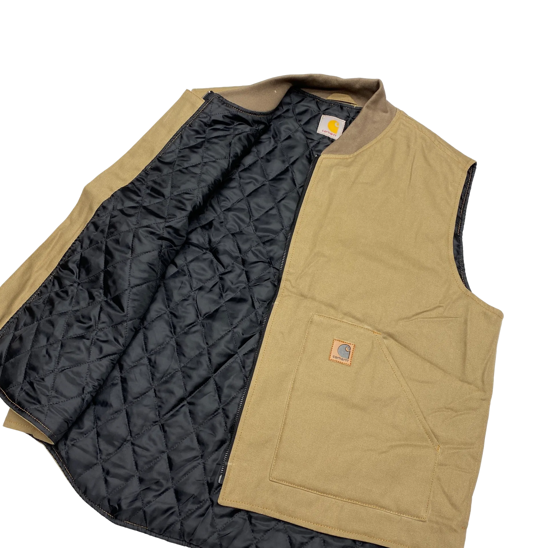 Carhartt Sand Reworked Quilted Gilet