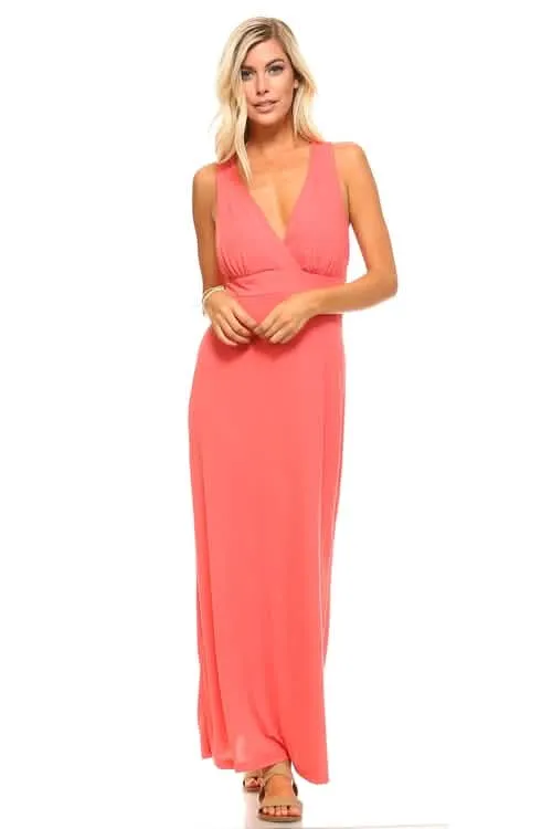 Chic Cross Back Halter Maxi Dress for Women