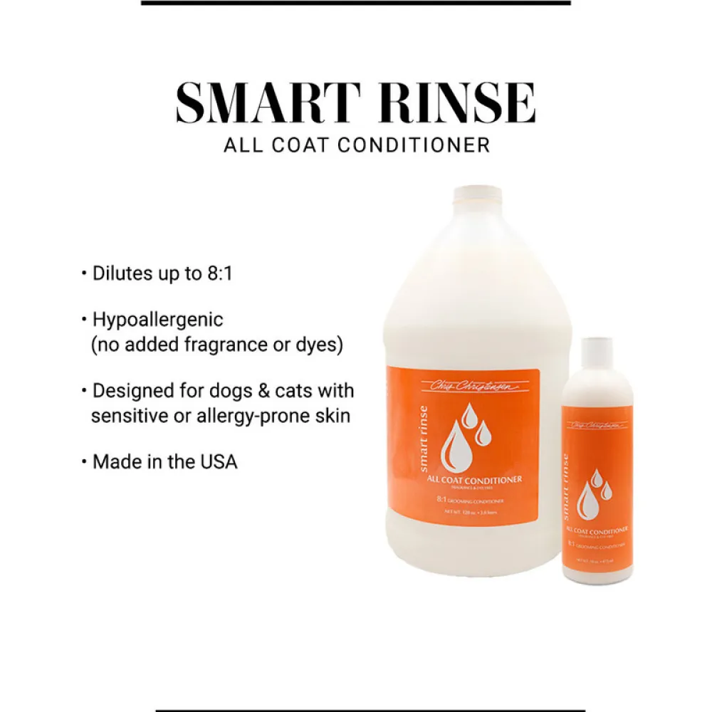 Chris Christensen Smart Rinse Hypoallergenic All Coat Conditioner for Dogs and Cats