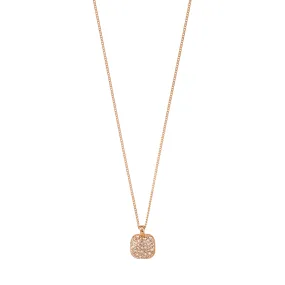 CINDY recycled crystal pendant necklace rosegold-plated