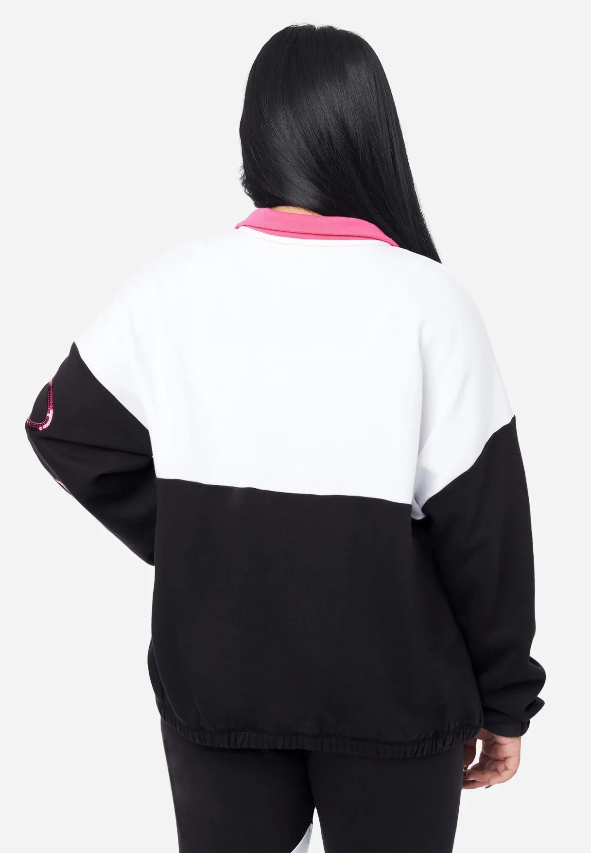 Collection X by Justice Branded Color block Half Zip Sweatshirt