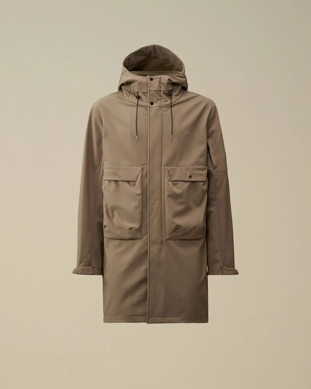 C.P. COMPANY Long Jacket Walnut