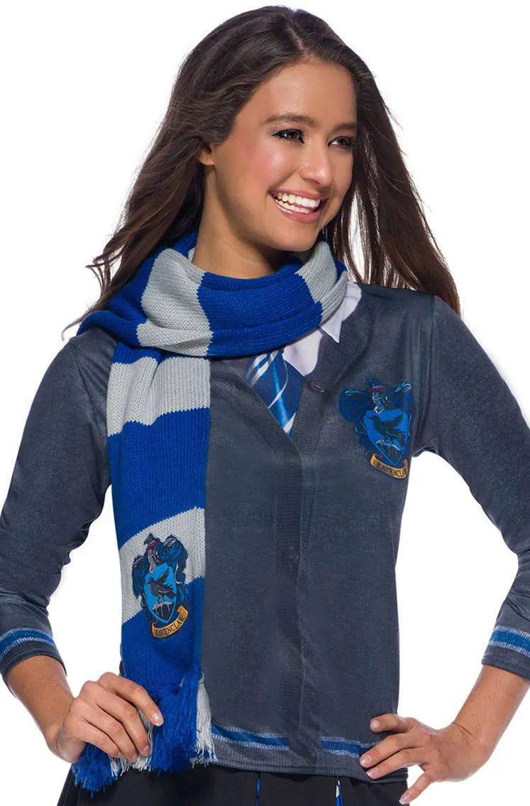 Deluxe Knitted Ravenclaw Scarf Costume Accessory