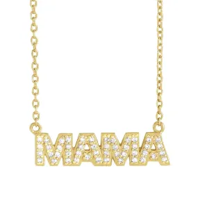 Diamond "MAMA" Necklace