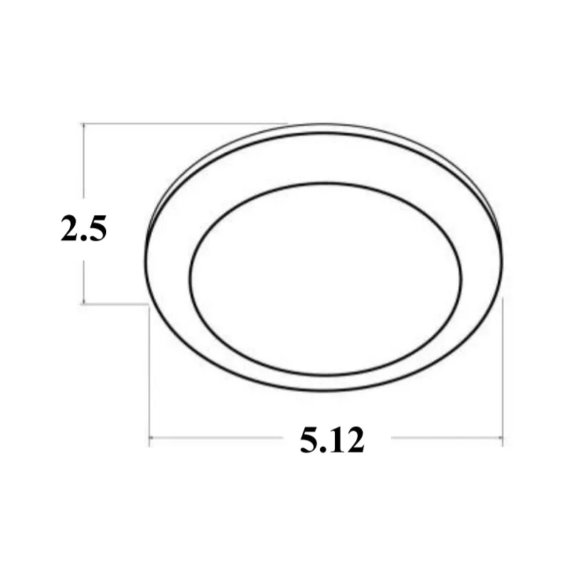 DLS4 4" 9W LED High-Performance Disc Light, 3000K