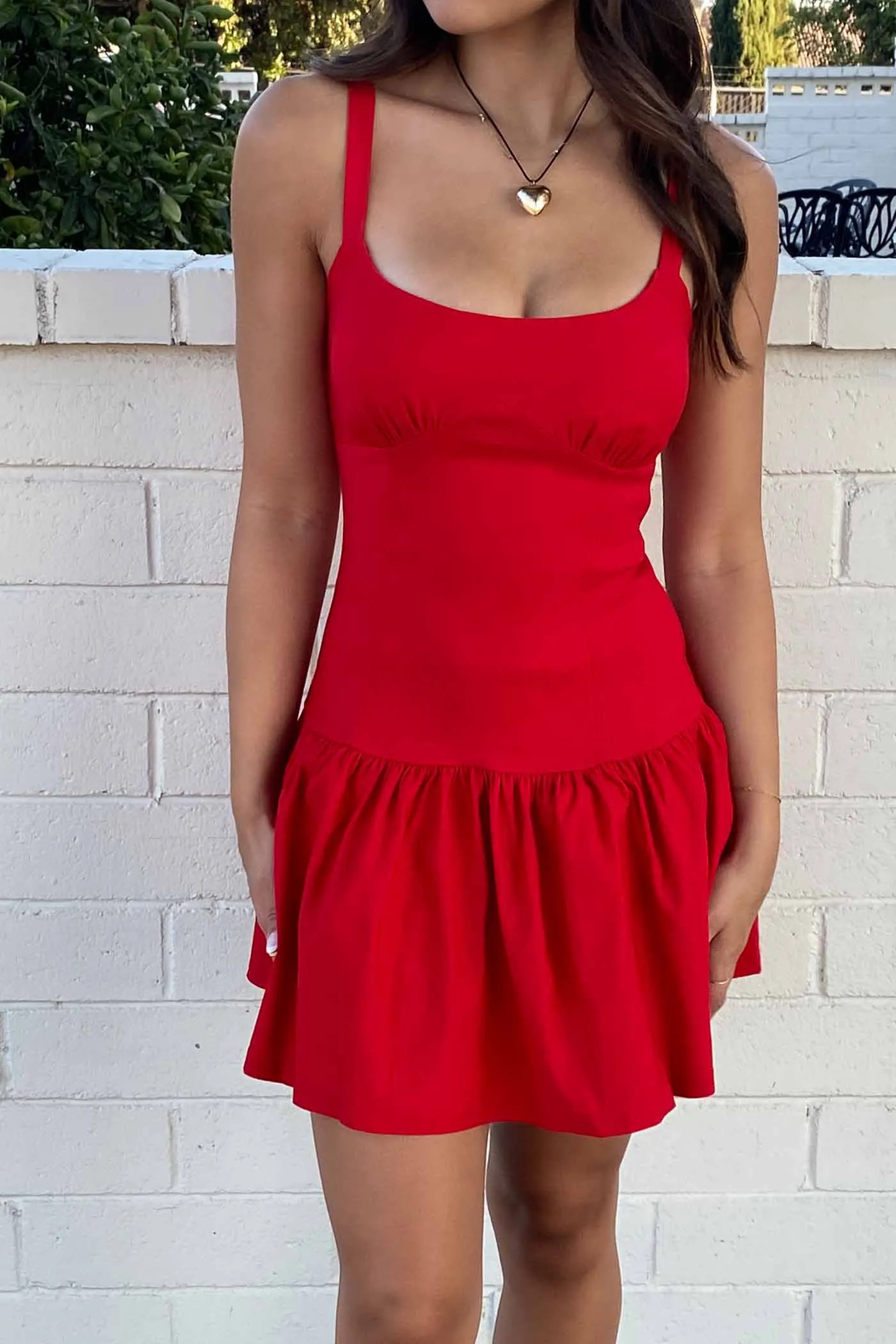 Drop Waist Sleeveless Mini Dress