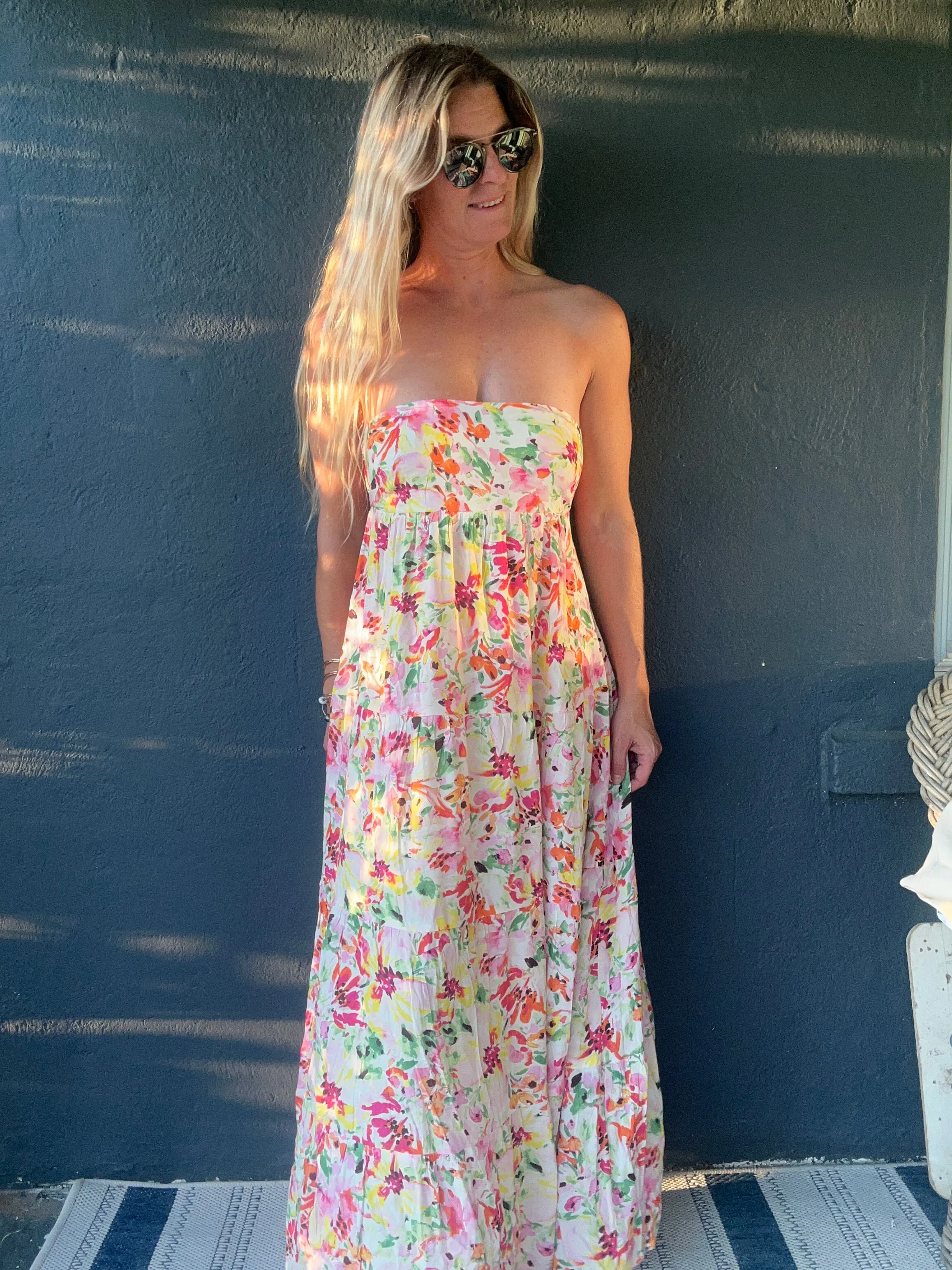 Elegant Garden maxi dress