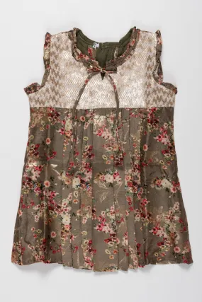 Enchanting Floral Cotton Frock for Baby Girls - Designer Wear