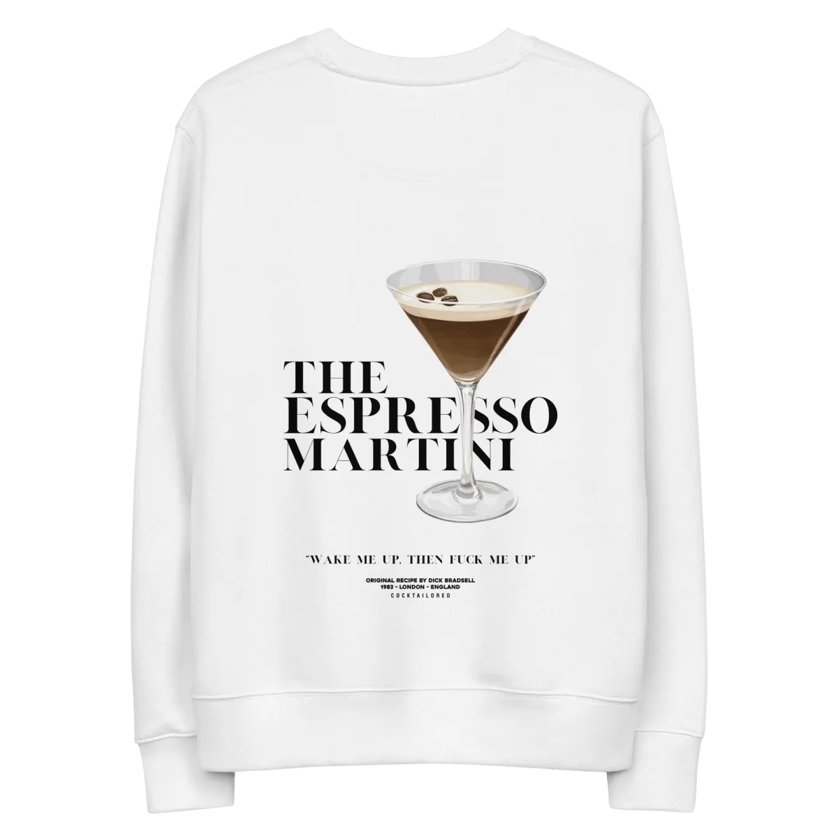 Espresso Martini "Wake Me Up" eco sweatshirt