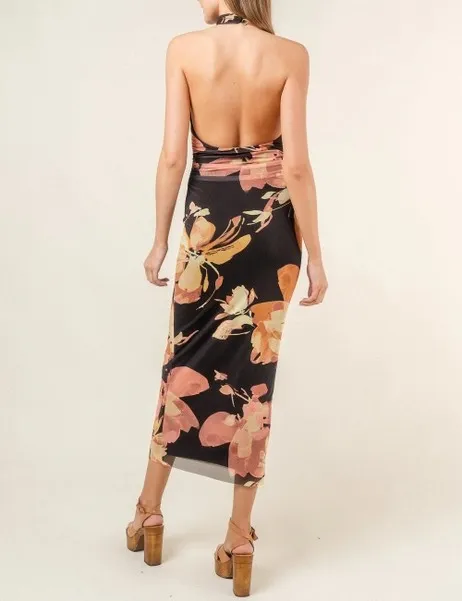 Faith Floral Halter Dress