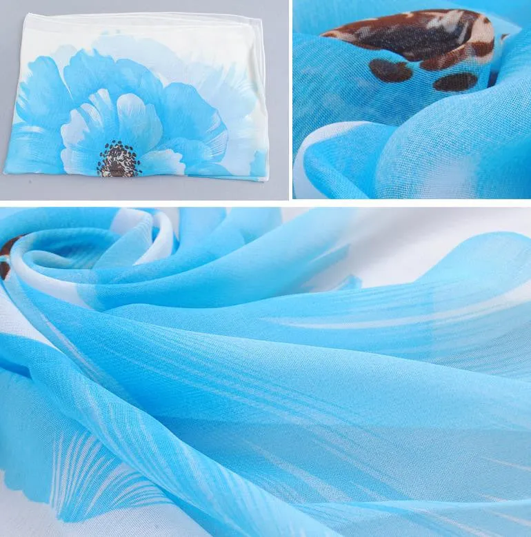 Fashion scarves female shawls super long chiffon korean decorative fabric