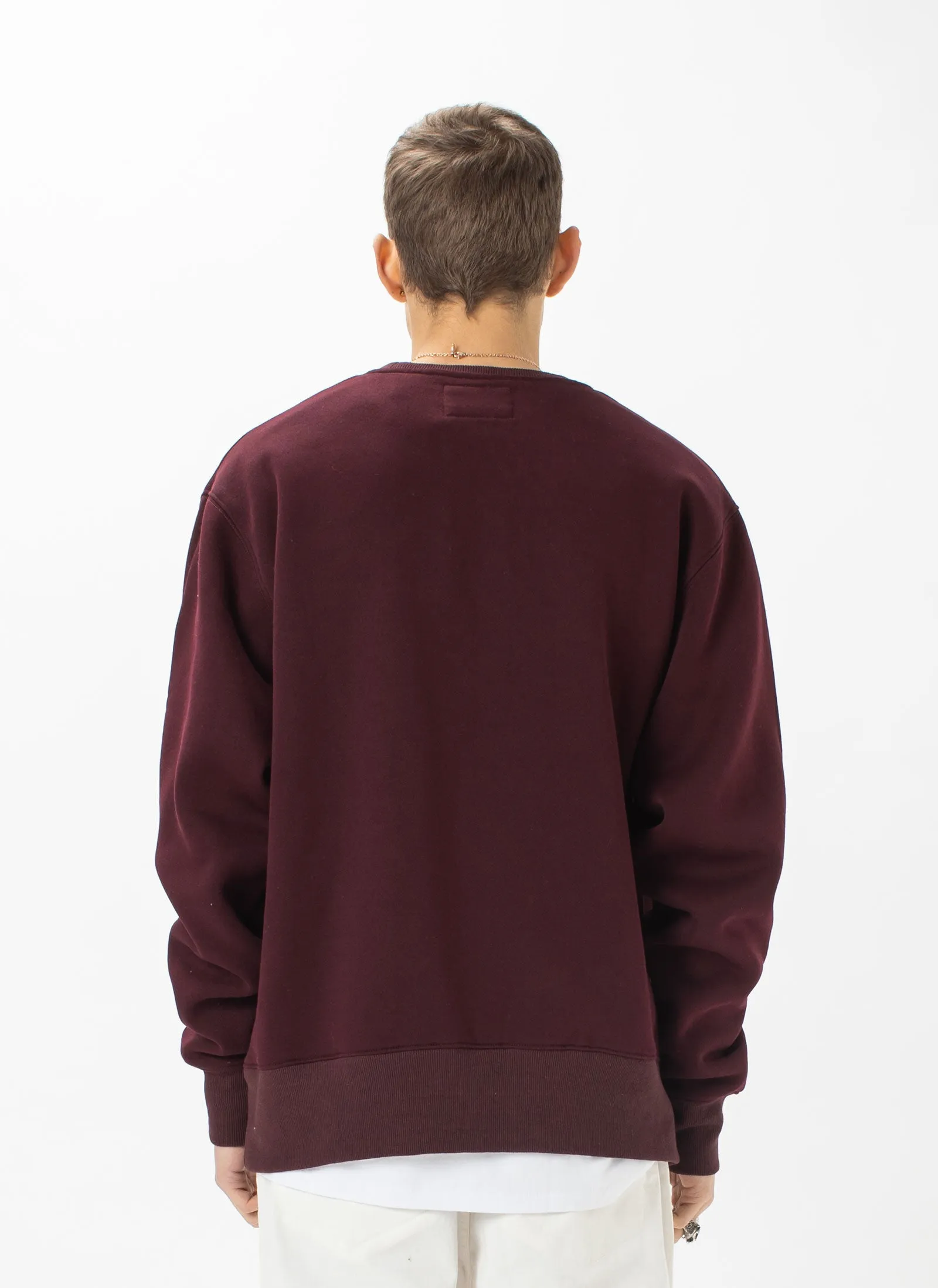 Heritage Crew Sweatshirt Oxblood