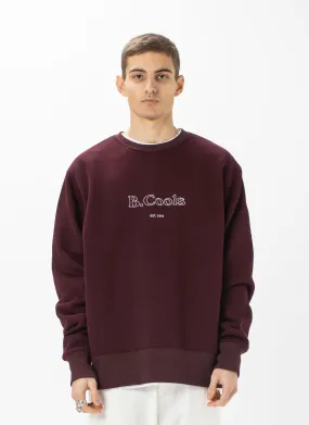 Heritage Crew Sweatshirt Oxblood