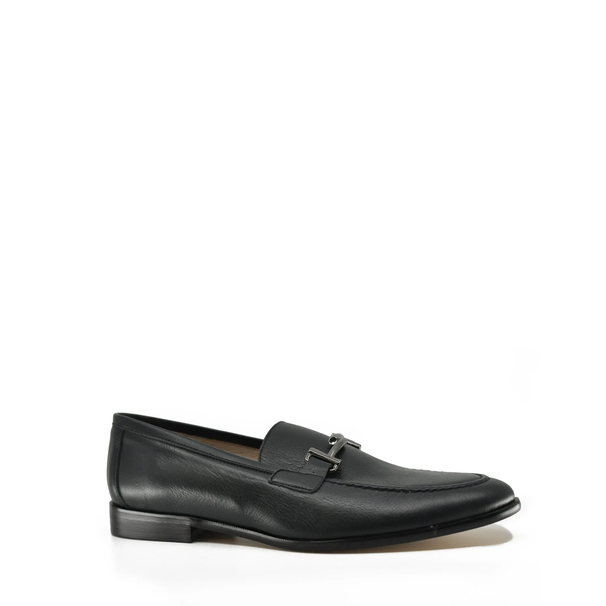 Hoo Navy Slip-On Buckle Dress Shoe