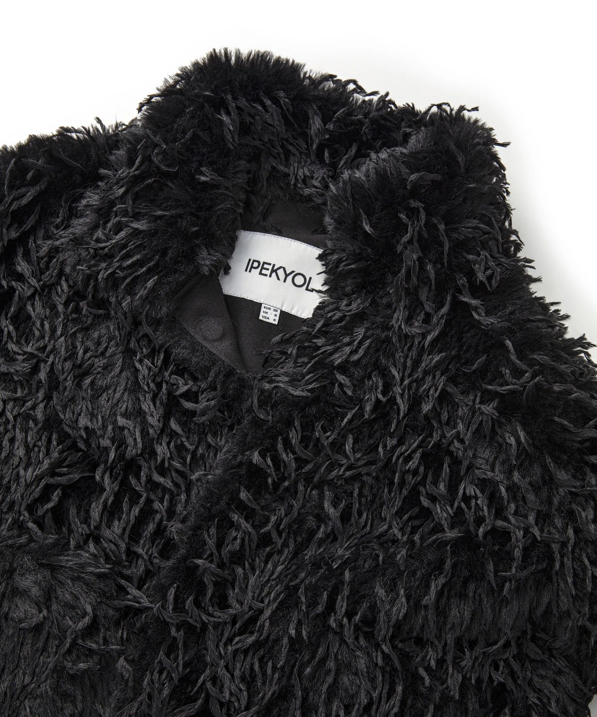 Ipekyol Plush Coat Black