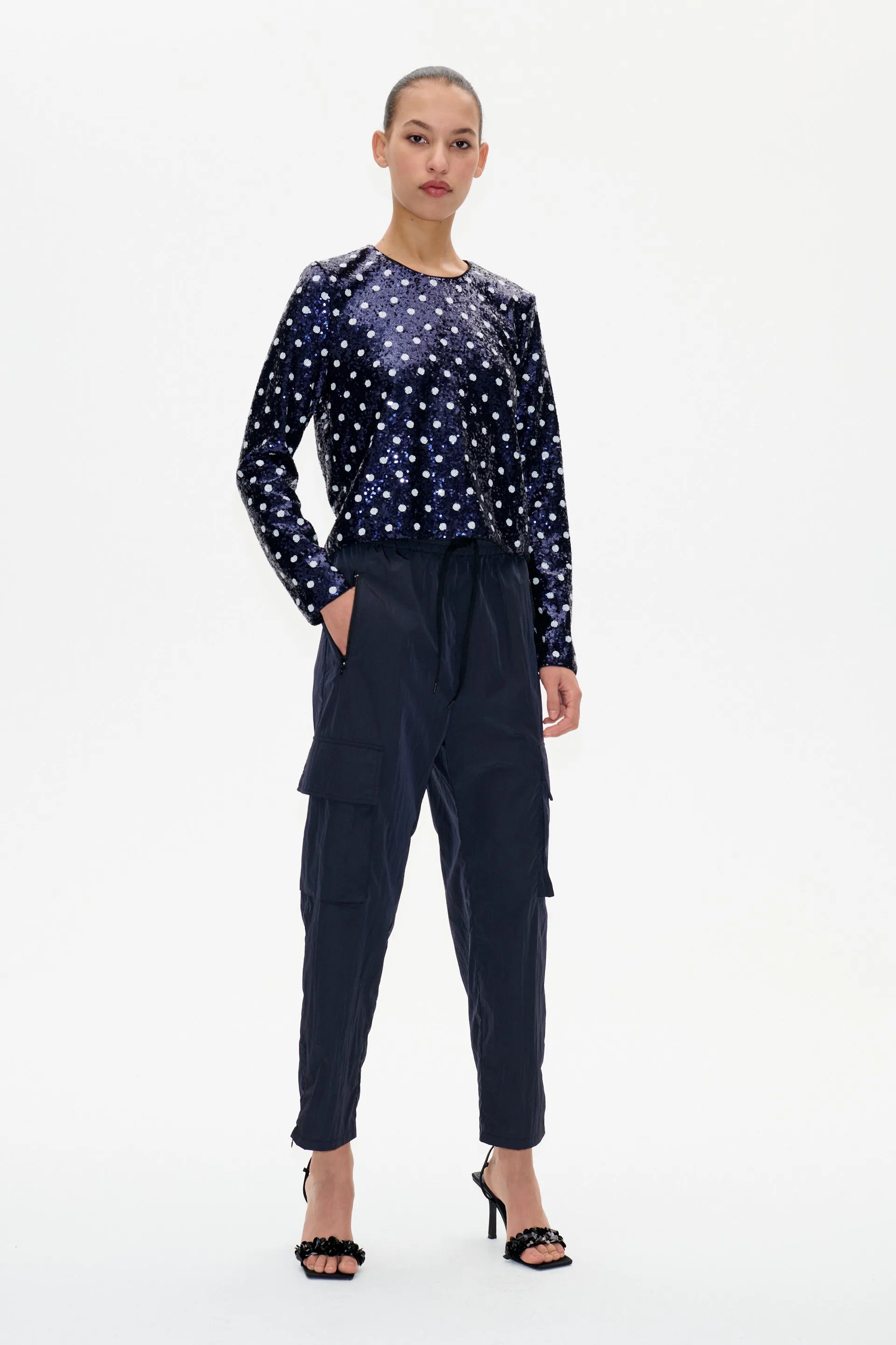 JIZA | Blue Dotted Sequins