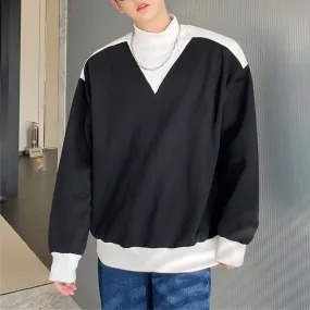 Korean Style Half Neck Polo Sweatshirt