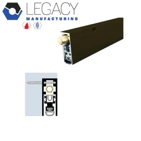 Legacy Manufacturing - 7253 - Semi-Mortised Automatic Door Bottom - 11/16" x 1-13/16" - Dark Bronze Anodized Aluminum - Optional Length