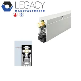 Legacy Manufacturing - 7263 - Semi-Mortised Automatic Door Bottom - 29/32" x 1-15/16" - White Powder Coat - Optional Length