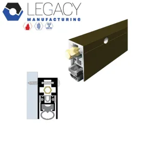 Legacy Manufacturing - 7563 - Surface Automatic Door Bottom - 29/32" x 1-15/16" - Dark Bronze Anodized Aluminum - Optional Length