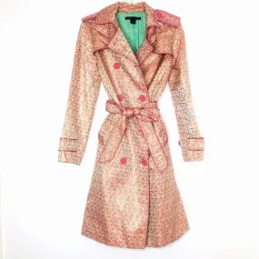 Marc Jacobs Hearts Coat Gold Pink Size Medium