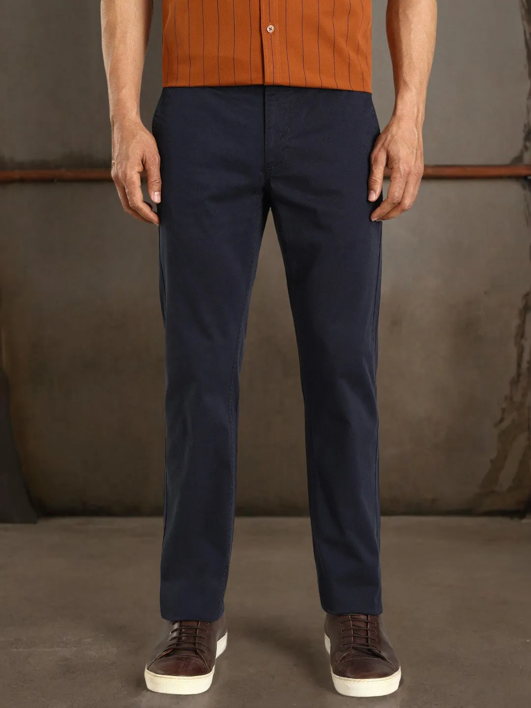 Men Brooklyn Fit Cotton Stretch Trouser