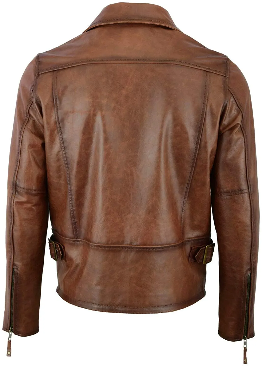 Men’s Classic Sheepskin Leather Jacket with Fur