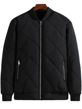 Men's Quilted Bomber Jacket