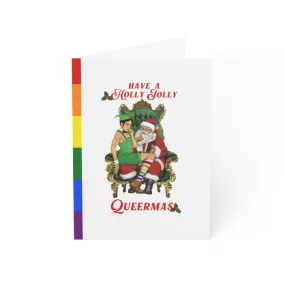 Merry Queermas Greeting Cards ' Have a Holly Jolly Queermas