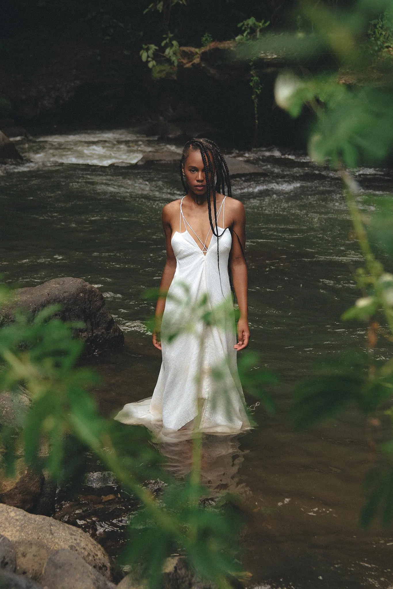 Off White Padma Dress • Linen Cotton Wedding Dress • Boho Beach Dress