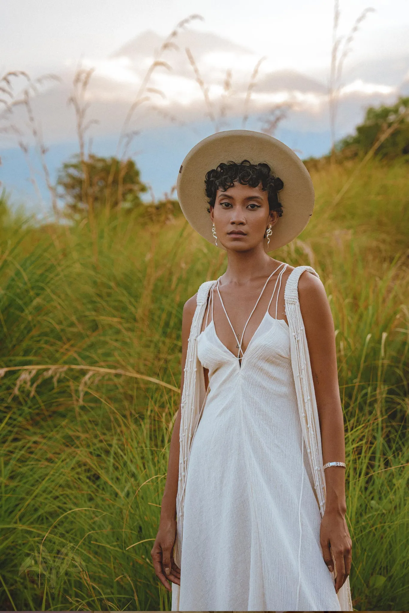 Off White Padma Dress • Linen Cotton Wedding Dress • Boho Beach Dress