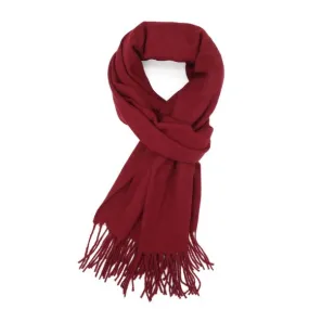 Plain Blanket Scarf | Burgundy