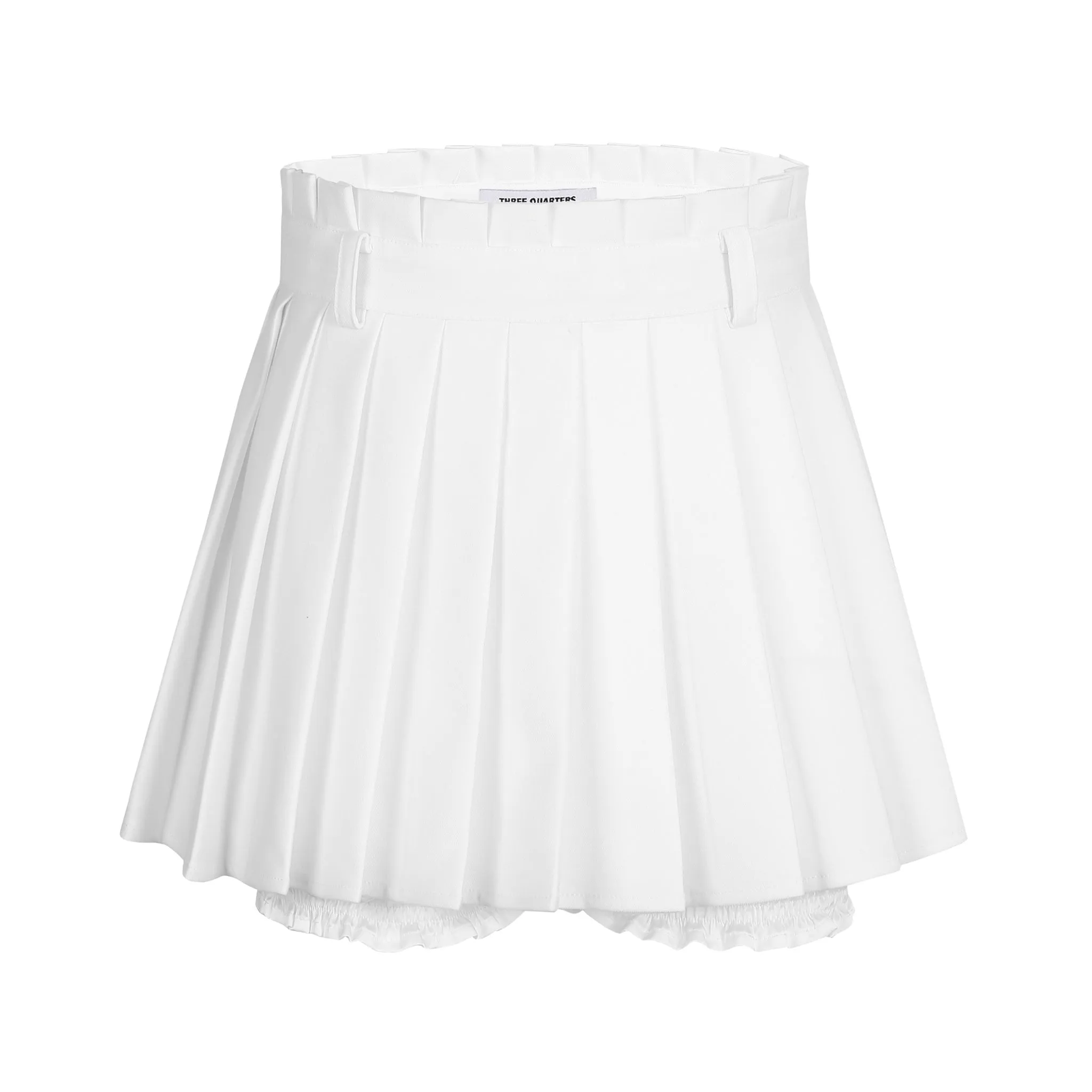 Pleated Skirt White