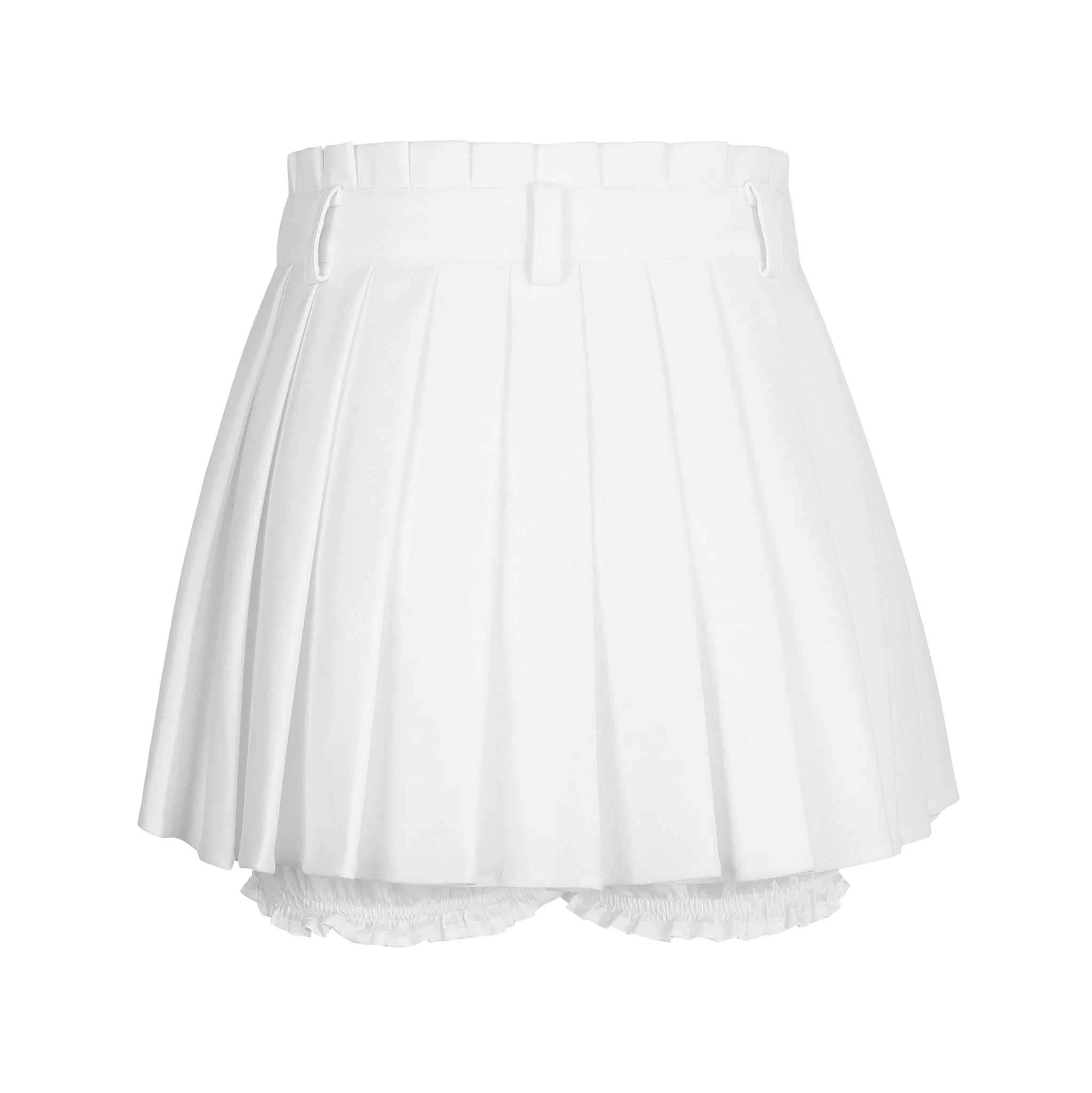 Pleated Skirt White