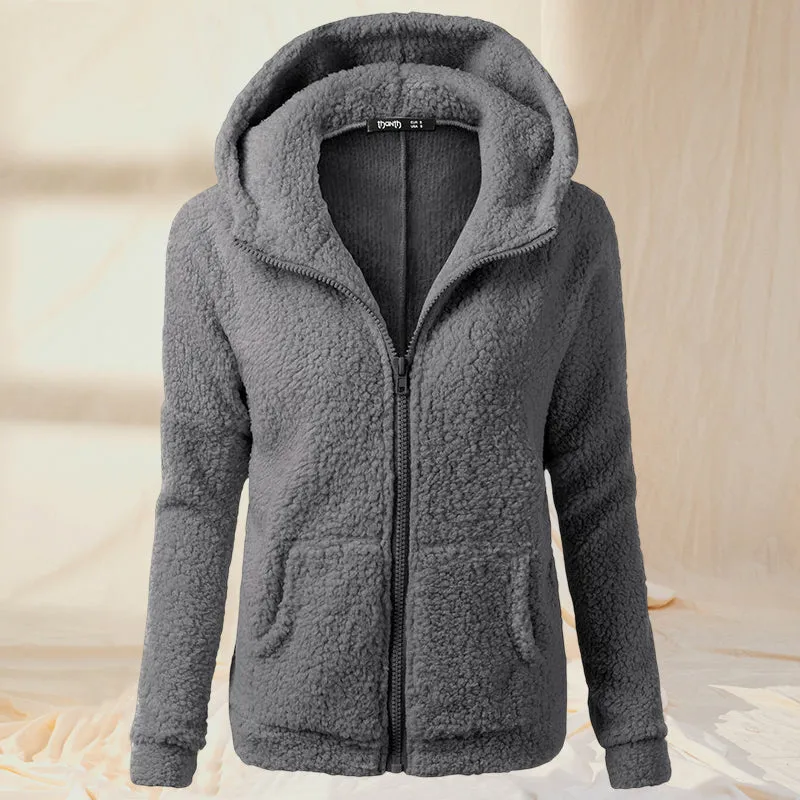 Plush Hoodie Coat