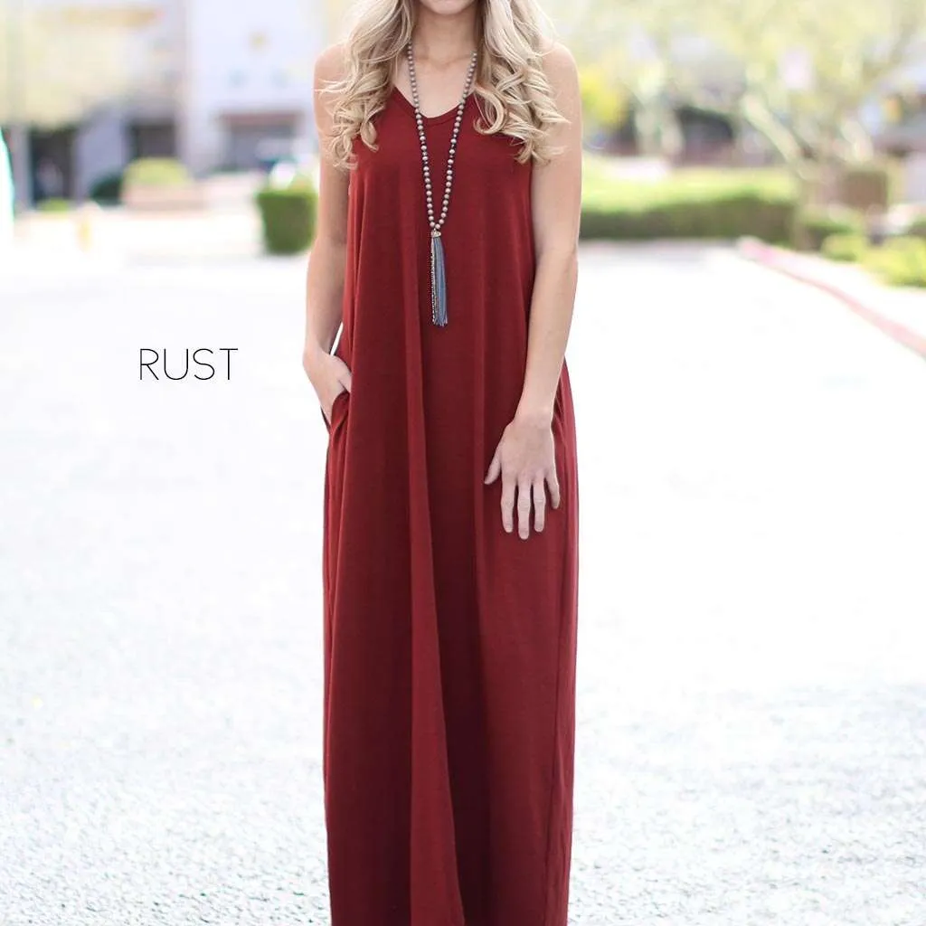 Pocket Maxi Tank Dress | S-XL