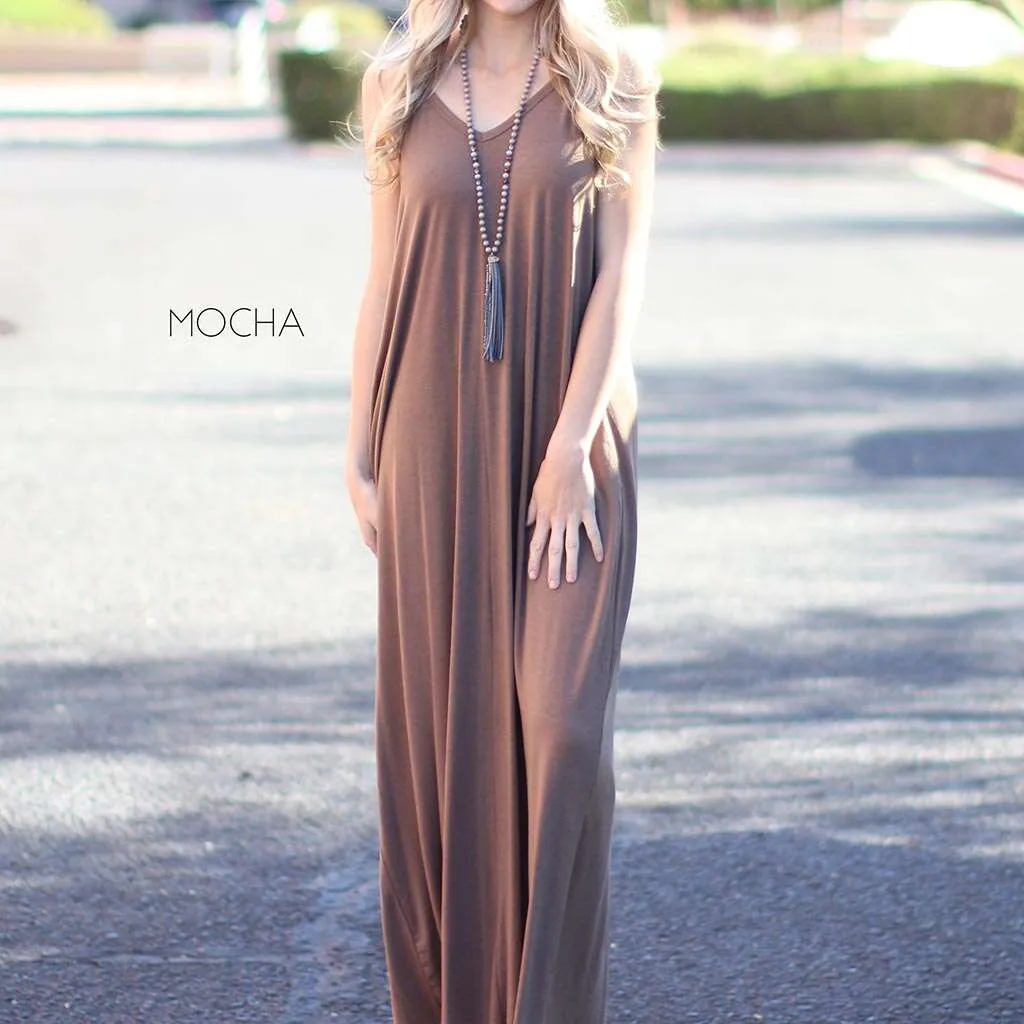 Pocket Maxi Tank Dress | S-XL