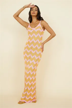 Portugal Sun Maxi Dress Pink