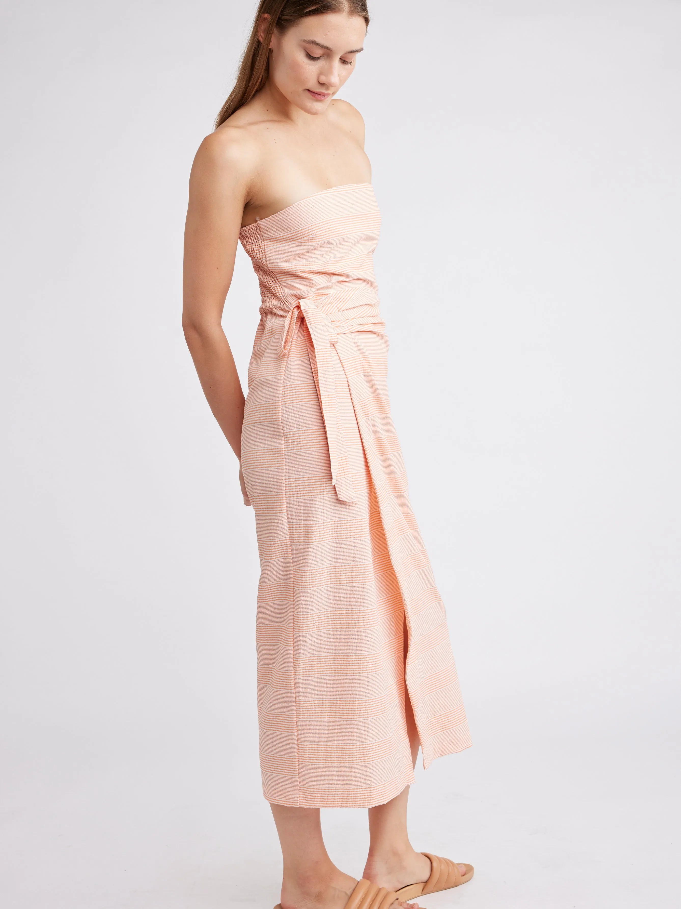 Robyn Strapless Wrap Dress