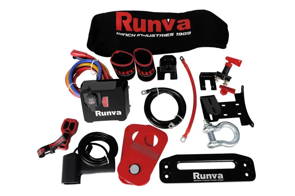 Runva 11XP Premium 12V Winch with Synthetic Rope