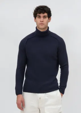 SADDLE SLEEVES TURTLENECK SWEATER