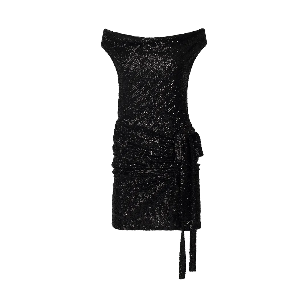 Sequin Minidress - Black